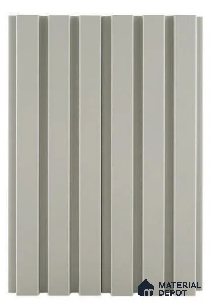 Grey Patterned Louver Grey 212 9 ft x 4.7 inch MDF Panel - 18 mm | Suitable for Feature Wall, TV Unit & Living Room | Width is Subjected to 5% Variation